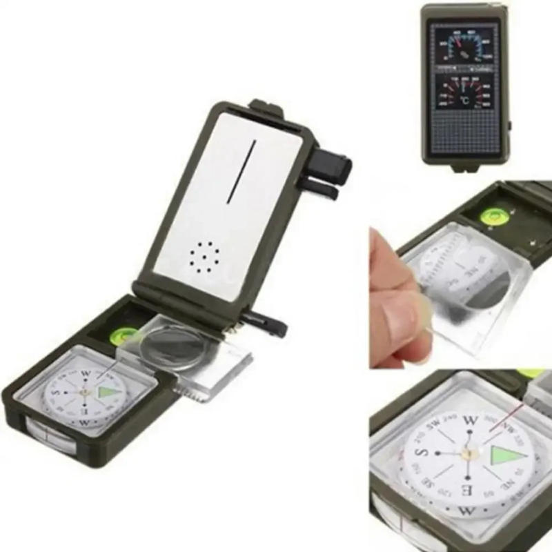 Description Picture 2 of itemYFASHION 10-in-1 Compass Kit With Led Light Thermometer Hygrometer Outdoor Survival Camping Hiking Tool