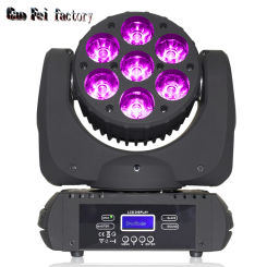 7x12W Led Moving Head Light Led Beam Wash Effect RGBW 4in1 For Nightclub DJ Party Stage Lighting