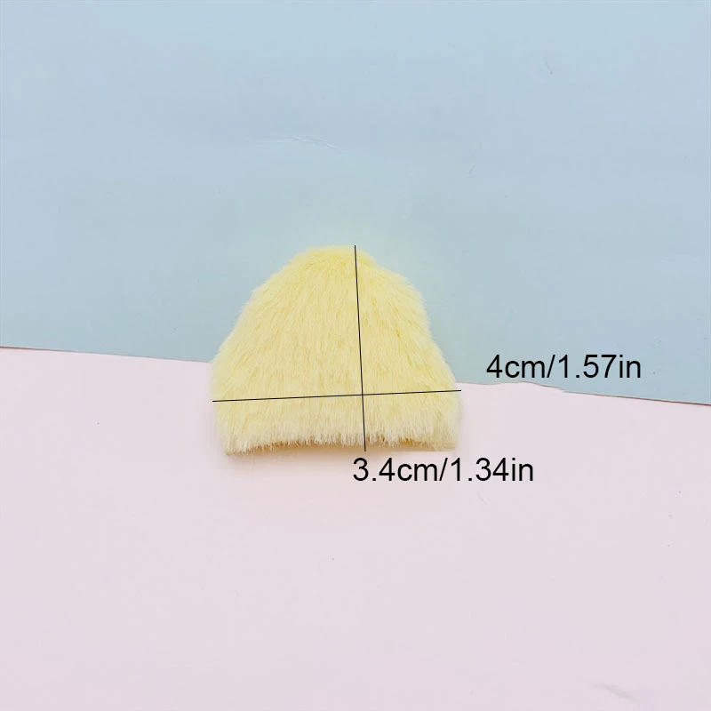 Description Picture 2 of item42Pcs 4*3.4CM Two Side Felt Cat Ear Padded Appliques For Children Hat Sewing DIY Headband Hair Clip Accessories Patches