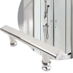 Home Renovation Shower Door Handle Home Park Chrome Effect Silver Stainless Steel Stylish High Quality Practical