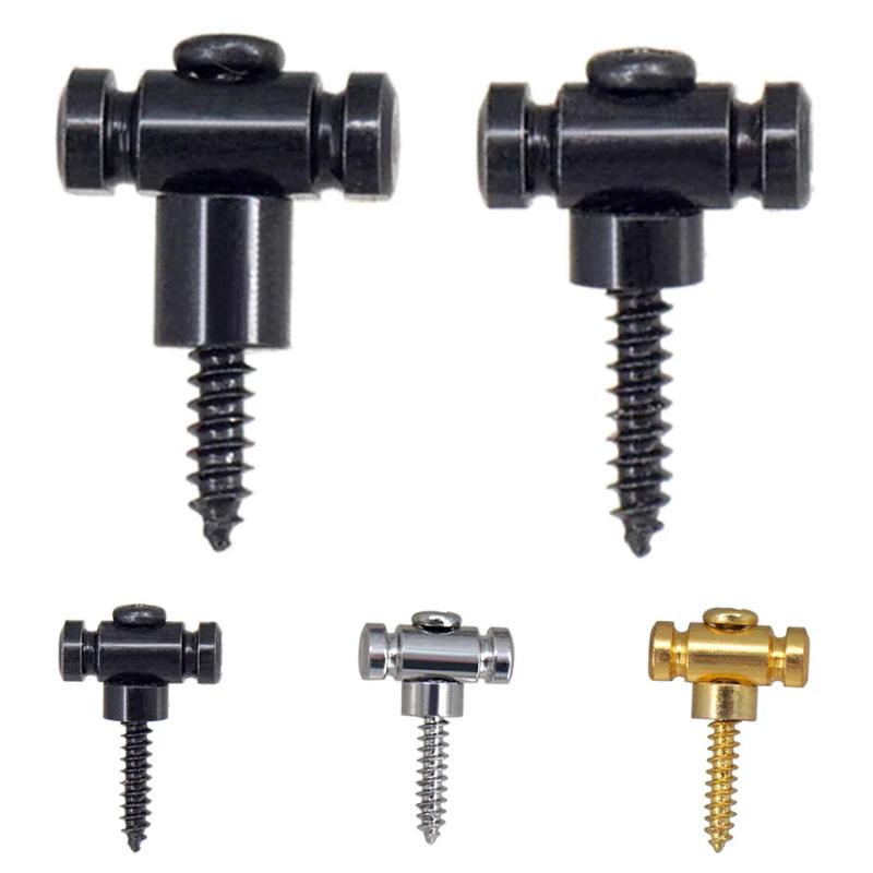 Description Picture 2 of item2Pcs Guitar Roller String Trees Retainer With Screws Metal For Electric Guitar Crimping Clasp Electric Guitars Parts