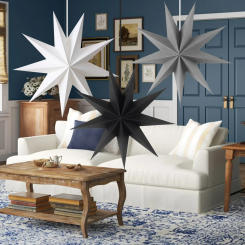 30cm Hanging Paper Stars Paper Flower Crafts for Wedding Kids Birthday Party DIY Decorations Christmas Home Decor Baby Shower