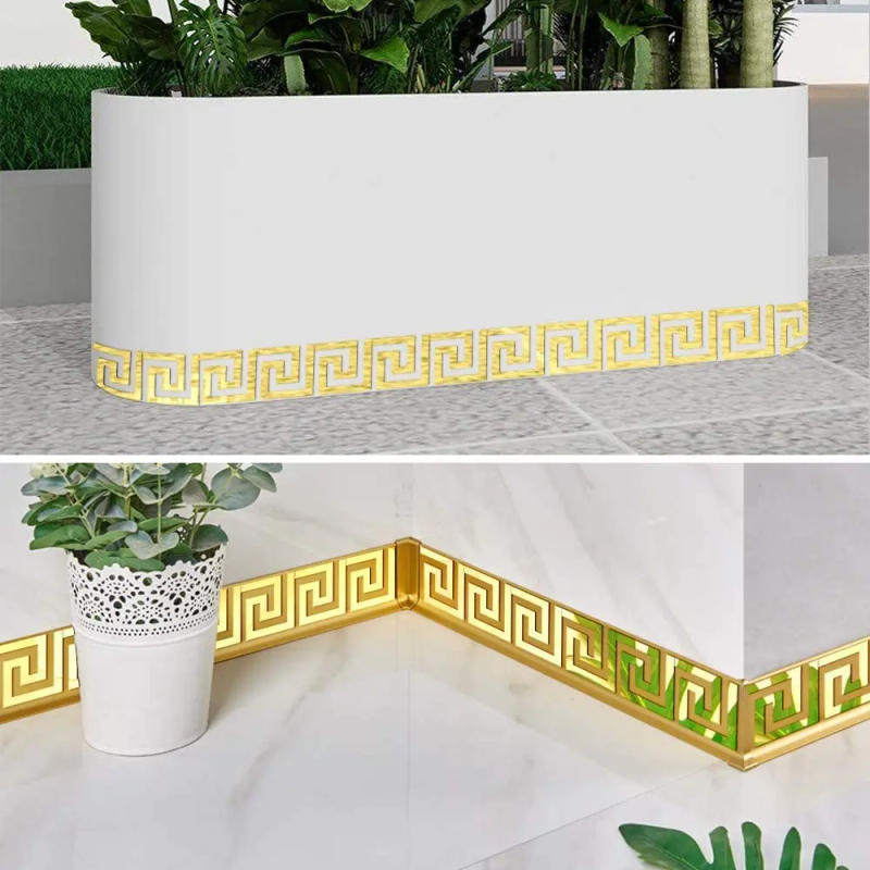 Description Picture 6 of item5CM/10CM Waist Line 3D Mirror Sticker Self Adhesive Acrylic DIY Wall Stickers for Living Room Edge Strip Corner Line Wall Decor