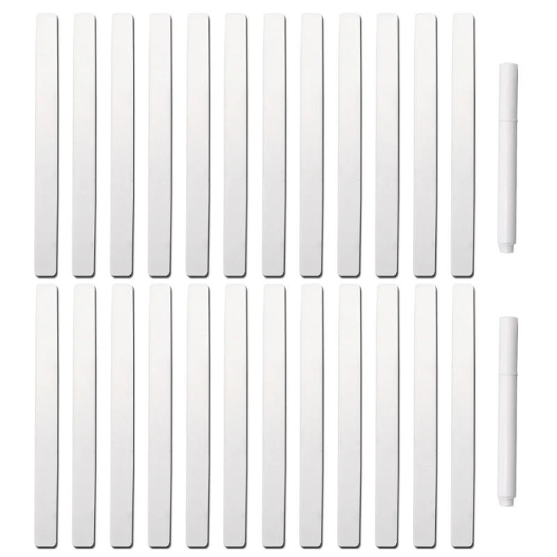 Description Picture 4 of item24Pcs Acrylic Plant Label Tag Clear Blanks Plant Markers Nursery Markers Flower Pots Seeding-Sign Mark For Potted Flowers