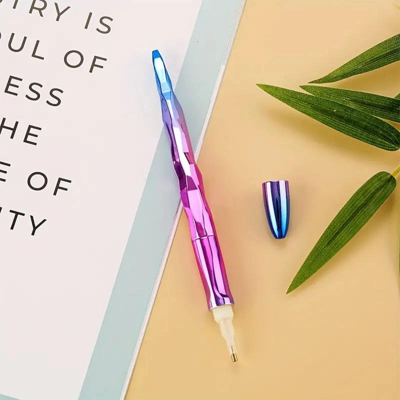 Description Picture 6 of item5D Diamond Art Pen, Diamond Painting Pen and Accessories Ergonomic Tip Diamond Pen for Round and Square Stones (1 Pen + 6 Tips)