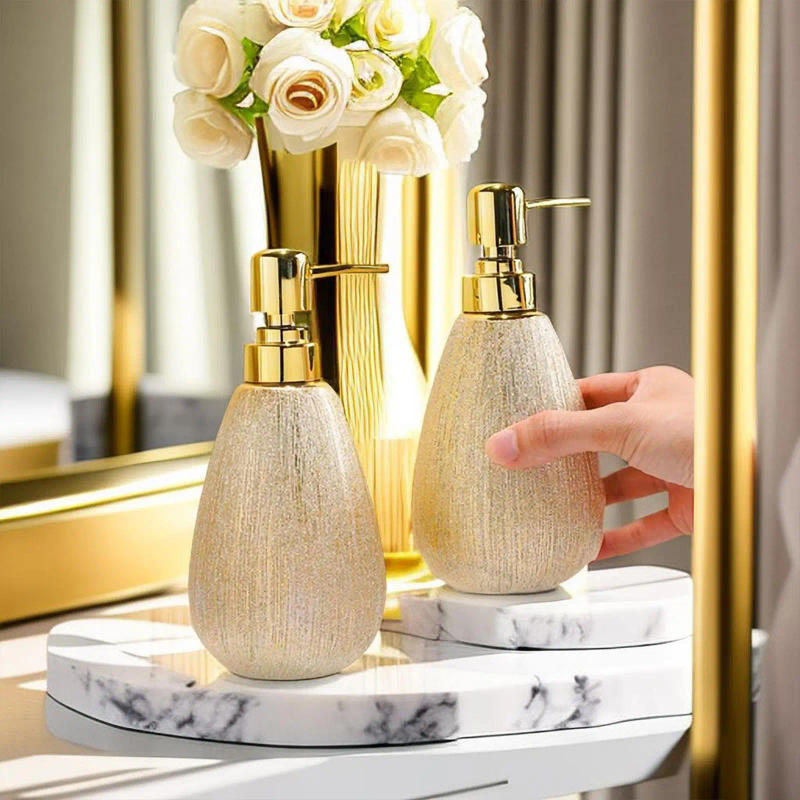 Description Picture 5 of itemPump Soap Dispenser Sturdy Empty Body Wash Dispenser Bathroom Liquid Container Home Decor for Hotel Kitchen Countertop Bathroom