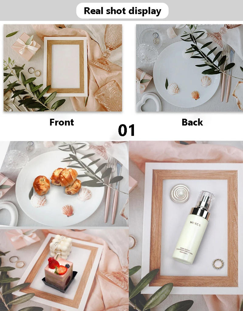 Description Picture 3 of itemPhoto Studio Photography Backdrops 57*42cm 2 Sides Waterproof Photophones Background Paper Food Photocall Prop Accessories