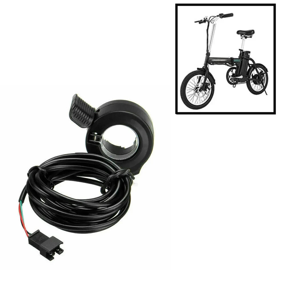 Description Picture 4 of itemOutdoor Thumb Throttle E Bike Parts Assembly Replacement Three-wire Black Ebike Electric Bike For Electric Bicycle