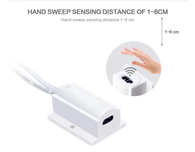 Description Picture 5 of itemSmart Hand Sweep Sensor Switch DC/DuPont Port 12V-24V IR Motion Interrupteur Connector for LED Strips Light Control