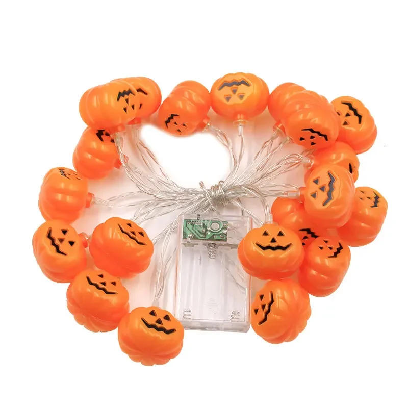 Description Picture 5 of item1.5m 10Led Halloween Light String Pumpkin Skull Eye Balls Ghost Festival Party Lantern Trick Or Treat Happy Halloween Day Decor