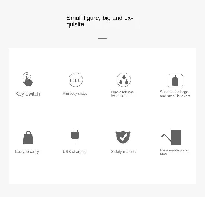 Description Picture 3 of itemWater Dispenser Electric Drinking Qater Pump Small Automatic Drainage Machine Household Appliances Equipment Accessories