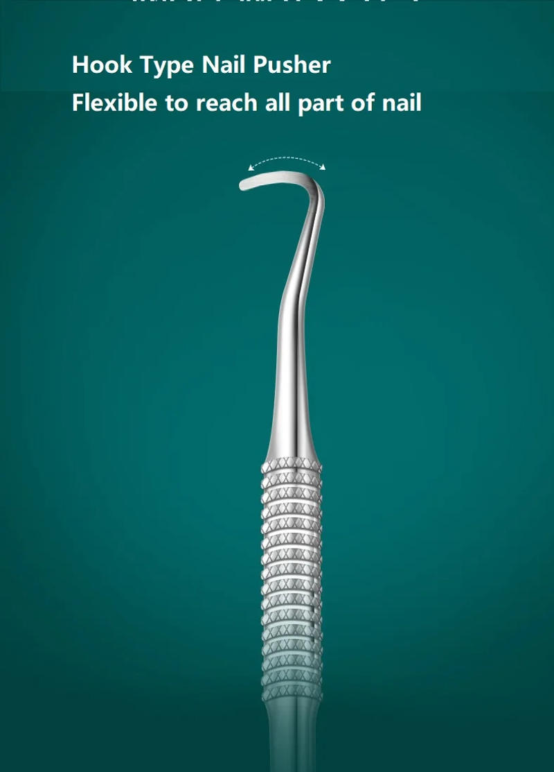 Description Picture 4 of itemManicure Hook Cuticle Pusher Nail Polish Remover Nail Gel Peeler Scraper Pedicure Pusher Manicure Podiatry Tool for Nail Art