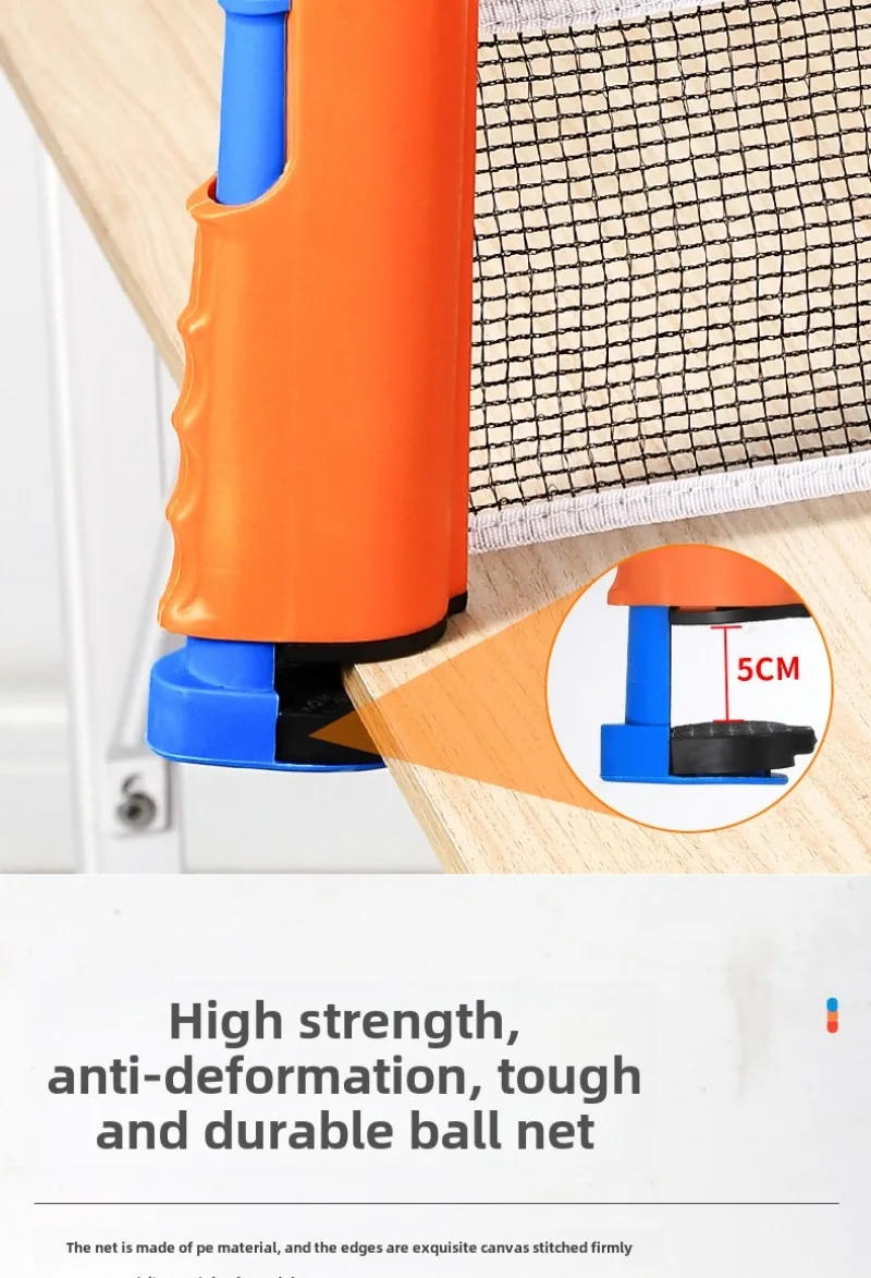 Description Picture 5 of itemTable Tennis Net Frame Thickened Portable Ball Mesh Cloth Blocking Net ree Retractable