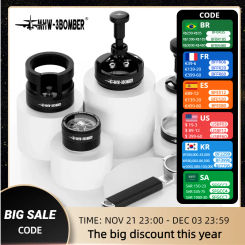 MHW-3BOMBER 58mm Dosing Funnel,Coffee Distributor,Espresso Portafilter Holder,WDT Tool,Espresso Tamper,Bottomless Portafilter