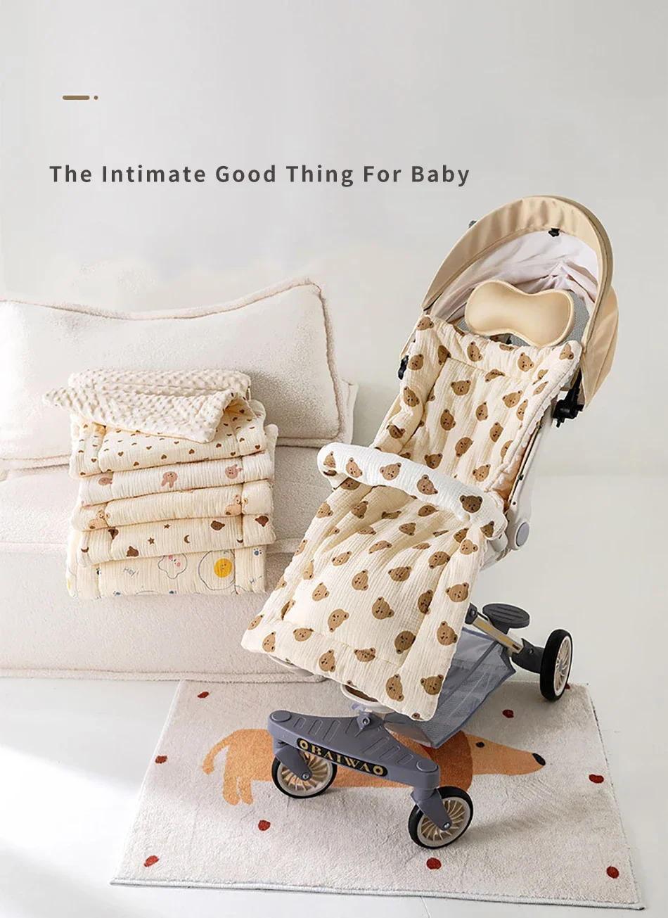 Description Picture 4 of itemCartoon Baby Stroller Seat Cushion Soft Cotton Baby Seat Mat Mattress Kids Pushchair Car Mat Pad Stroller Accessories