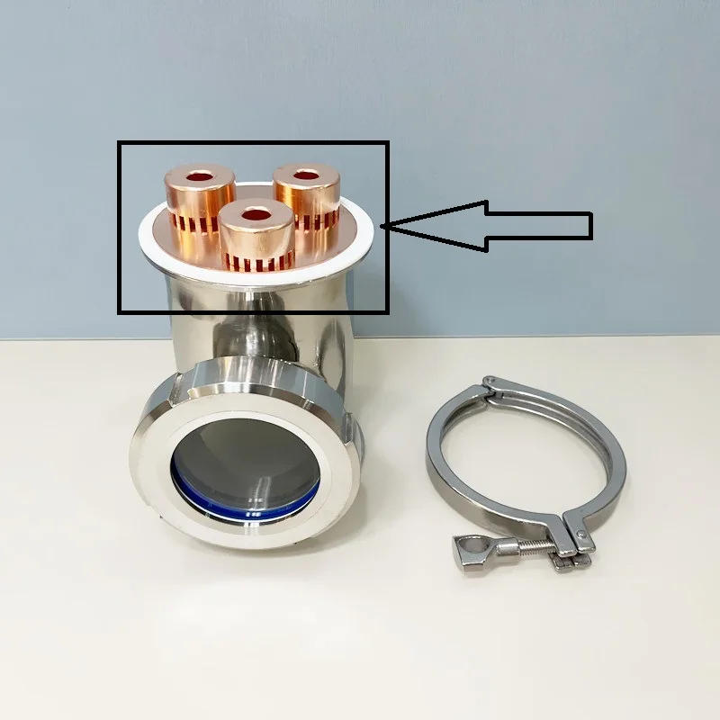 Description Picture 4 of itemNEW Type 4" Copper Bubble Plate Set With Overflow Cap For 4" Tri-Clamp Sight Glass Union Tee,Moonshine,Reflux Column