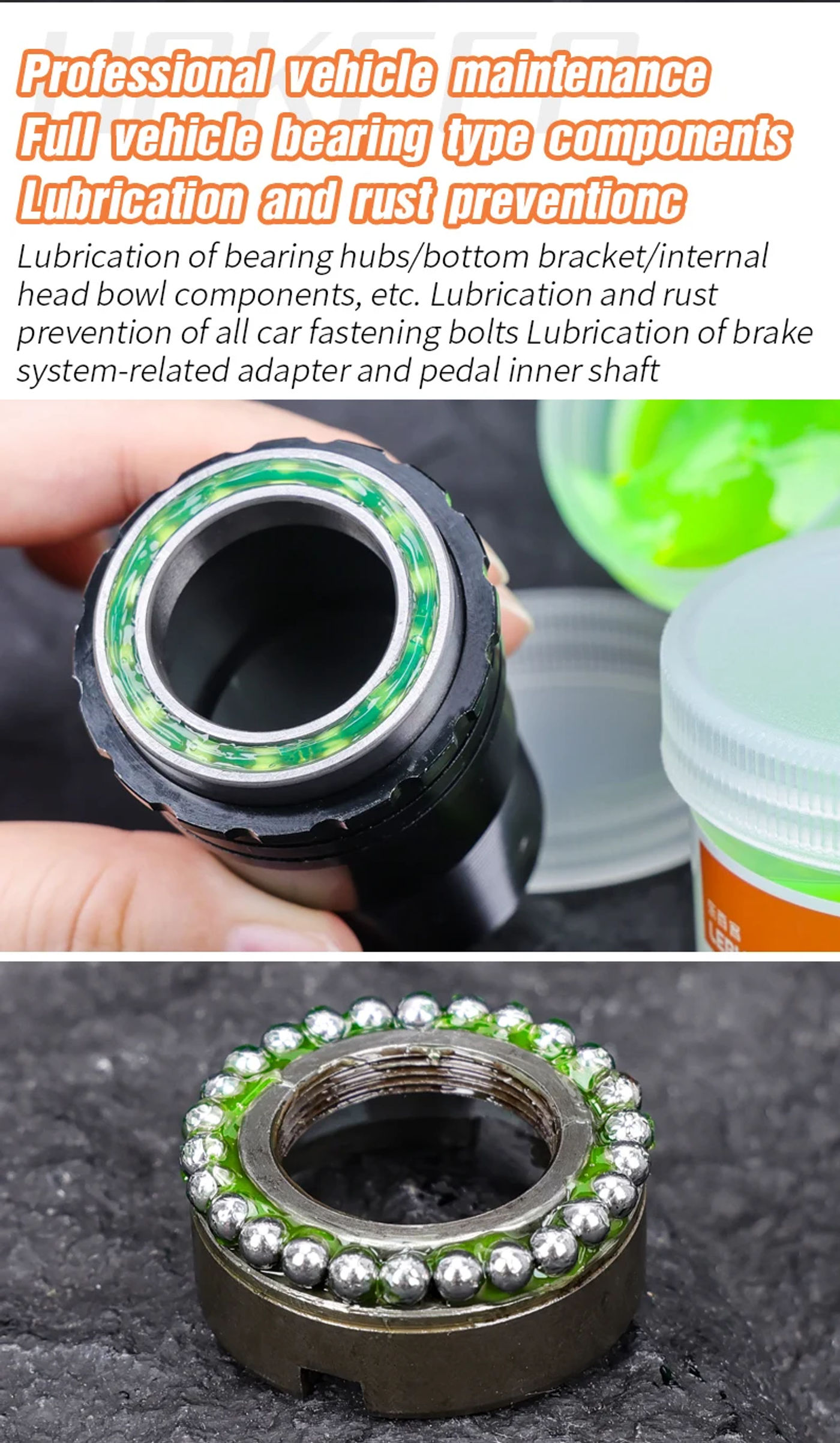Description Picture 6 of itemLebycle Bicycle High Quality Lubricating Oil For Shimano Green Effect Bearing Grease Hub Lubricants Lipid Elements 50g