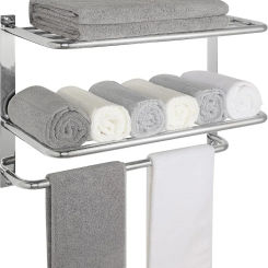 Towel Rack for Bathroom,22 Inch Tower Holder with Tower Bars, Stainless Steel Lavatory Bath , 3-Tier (Brushed Nickel)