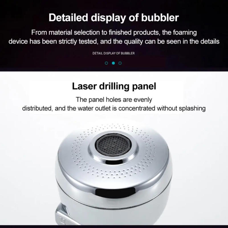 Description Picture 3 of item360 Degree Swivel Kitchen Sink Faucet Aerator Dual Mode Water Saving Tap Aerator Faucet Nozzle for Kitchen, Bathroom Faucet