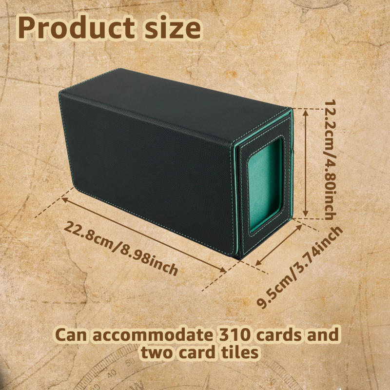 Description Picture 5 of itemCard Deck Storage Box Large Capacity TCG MTG Durable Baseball Card Board Games Holder Magic Commander Deck Box with Dice Tray