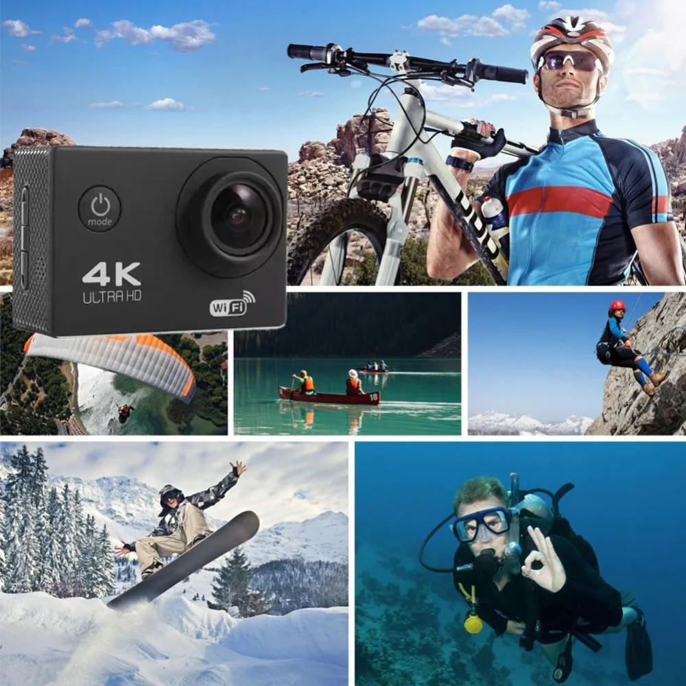 Description Picture 4 of itemUltra HD 4K Action Camera 30fps/170D Underwater Helmet Waterproof 2.0-inch Screen WiFi Remote Control Sports go Video Camera Pro