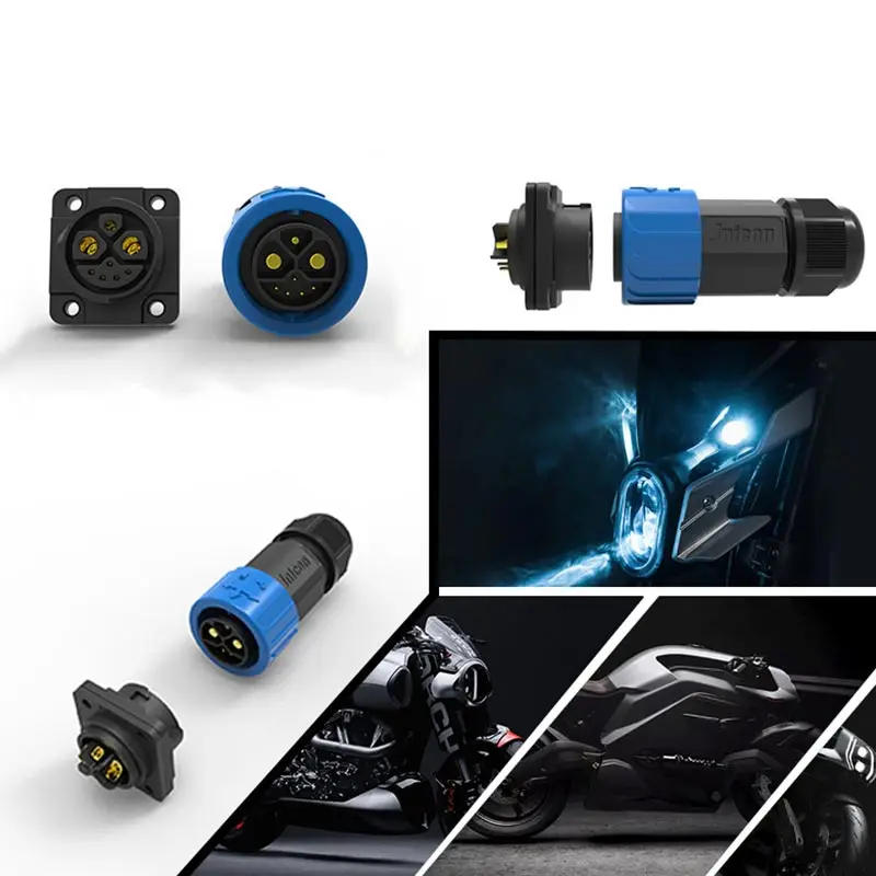 Description Picture 6 of item2+1+5 E-bike Lithium Battery Plug Socket 8pin Power Signal Combination Connector IP67 Electric Motorcycle Batteries Connectors