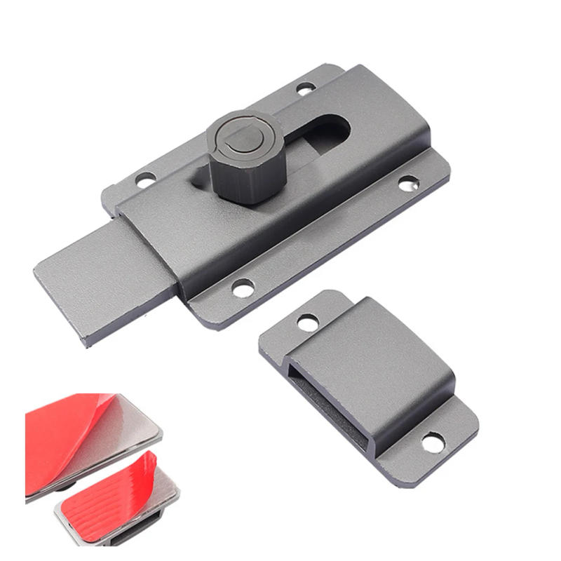 Description Picture 2 of itemDoor Security Slide Latch Lock Aluminum Alloy Bolt No Drilling Door Latch Sliding Lock Hardware Window Gate Security Bolt