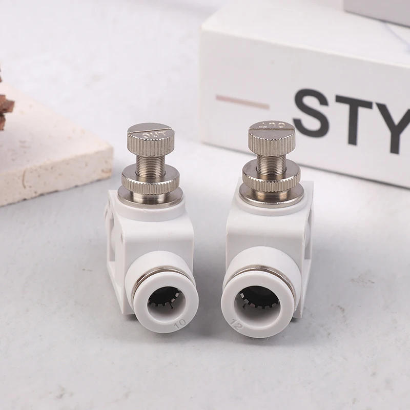 Description Picture 5 of itemPneumatic Throttle Valve SA-4/6/8/10/12MM Pneumatic Air Connector Fitting Control Valve OD Hose Plastic Push In Fittings