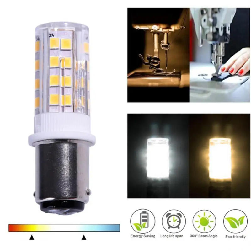 Description Picture 2 of itemBa15d Double Contact Bayonet Base LED Corn Bulb LED Light Bulb 220V For Sewing Machine Pfaff, Singer, Privilege, Bernina Etc.