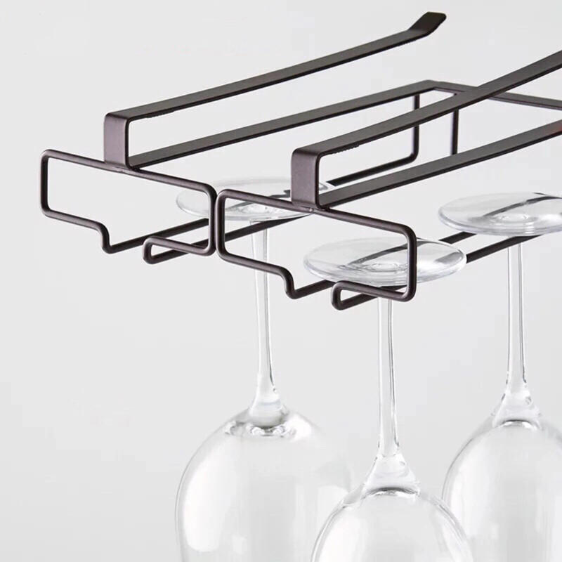Description Picture 3 of itemWine Glass Holder,Under Cabinet Wine Glasses Rack for Bar Restaurants,Metal Hanging Sturdy Goblet Storage Racks Kitchen Tools