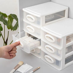 Dormitory Multi-Layer Drawer Stationery Holder Cosmetics Jewelry Storage Containers Home Office Storage Box Desk Organizer