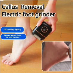Electric Foot Grinder Rechargeable Foot Callus Remover with LED Display Thick Leather Polishing Foot Grinder