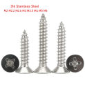 316 Stainless Steel Cross Flat Countersunk Head Tapping Screws M2 M2.2 M2.6 M3 M3.5 M4 M5 M6