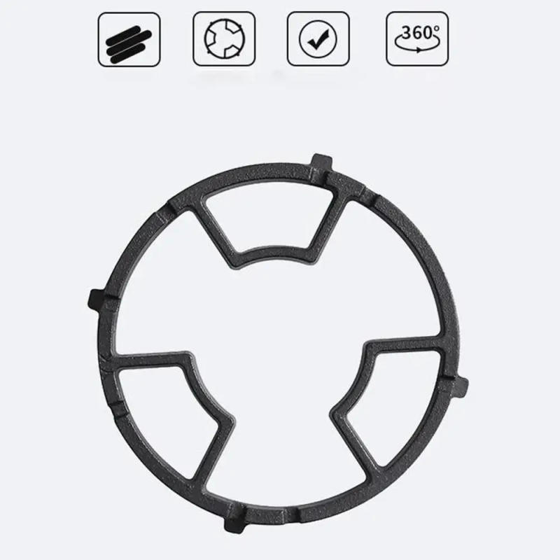 Description Picture 4 of itemUniversal Non Slip Cast Iron Stove Trivets For Kitchen Wok Cooktop Range Pan Holder Stand Stove Rack Wok Stand For Gas Hob