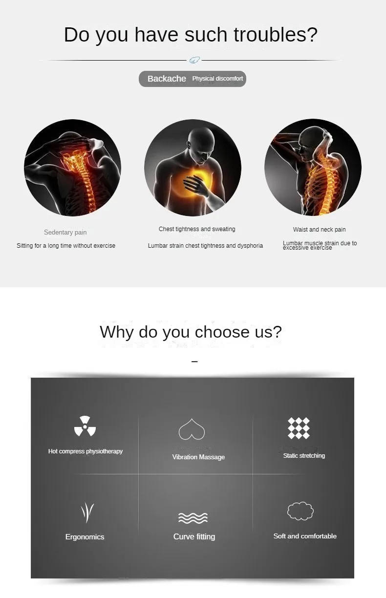 Description Picture 3 of itemSleep on the bed with a lumbar pillow, use electric massage to treat back pain, and use special heated sleeping pads to support