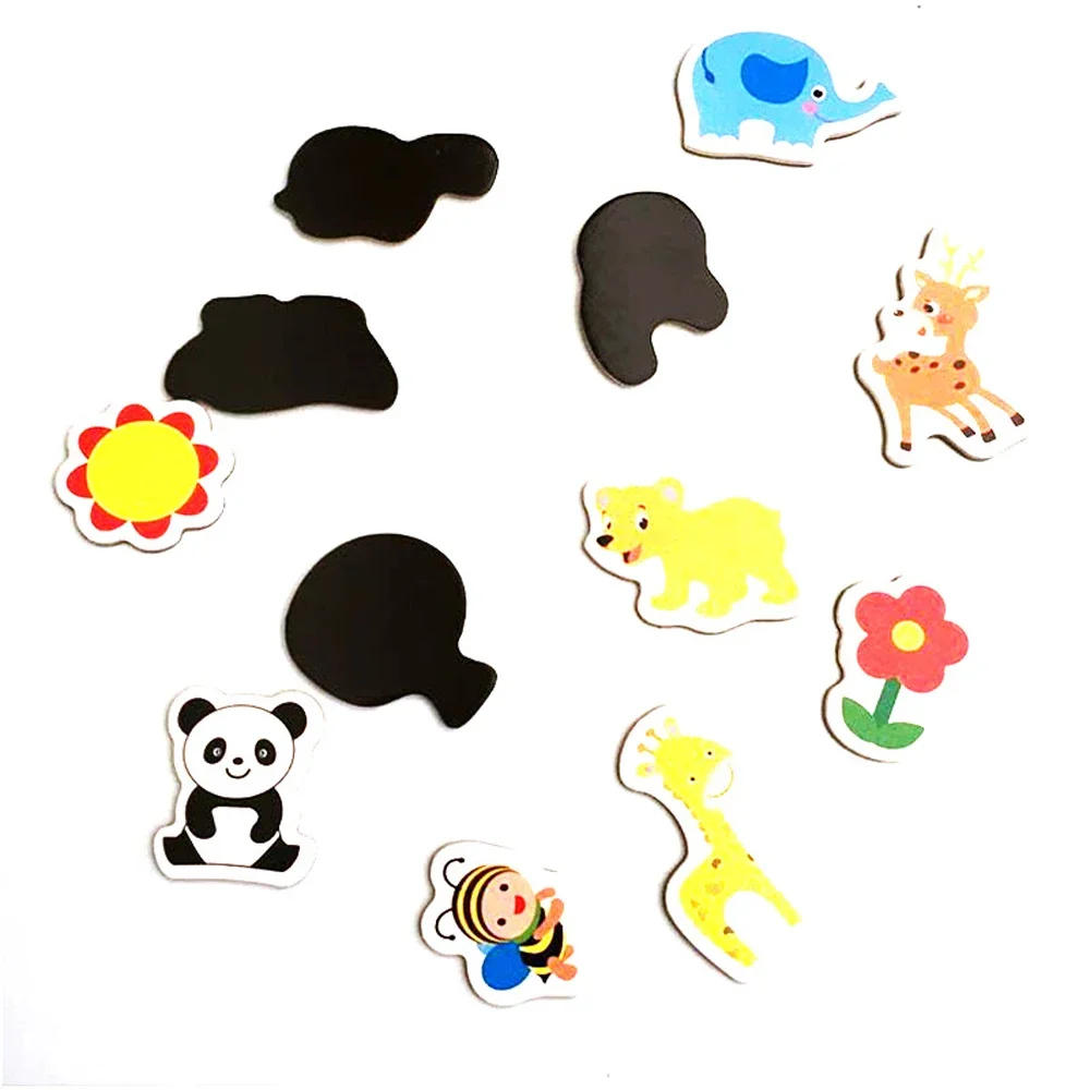 Description Picture 6 of item12pcs Fridge Magnets Animal Fish and Crab Wooden Fridge Magnet 3D Cartoon Sticker Toy for Kids Diy Office Whiteboard Gadget