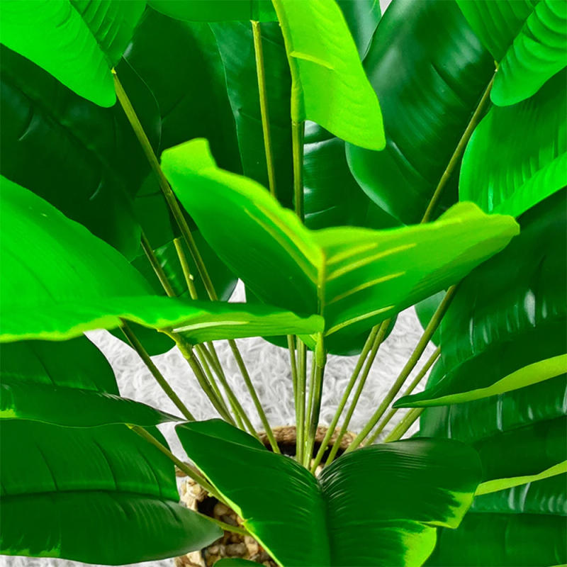 Description Picture 6 of item90cm Large Artificial Palm Tree Tropical Plants Branches Plastic Fake Leaves Green Monstera For Home Garden Room Office Decor
