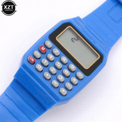 Portable Children Wrist Watch Digital Square Mini Calculator Exam Tool Kids Gift Calculator Smart Watch