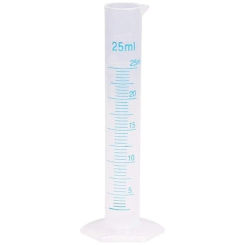 Measuring Cylinder Plastic Graduated Tube Tool for Lab(25Ml)