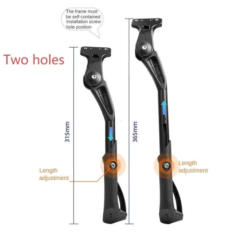 Description Picture 5 of itemAdjustable Bicycle Kickstand Aluminium Alloy MTB/Snow/Folding Bike/Electric Vehicle Bicycle Side Footrest Rack Support 22-29Inch