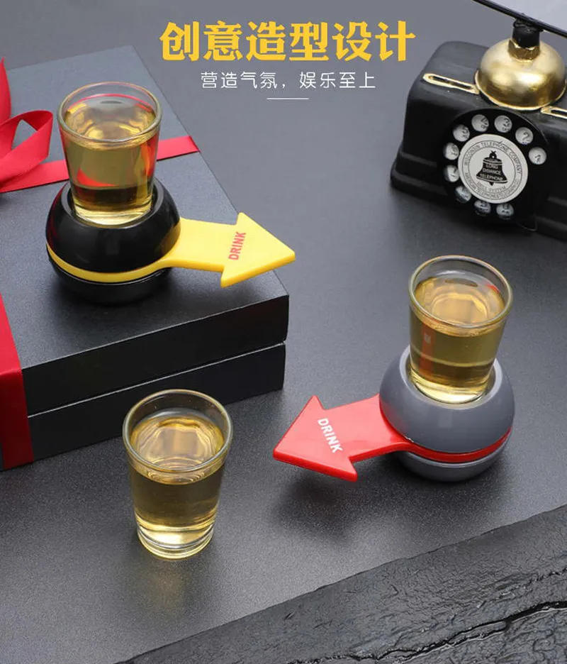 Description Picture 5 of itemAlcoholic Penalty Turntable Toys Russian Roulette Friend Drinking Booster Game Props Bar 2023 Entertainment Atmosphere Supplies
