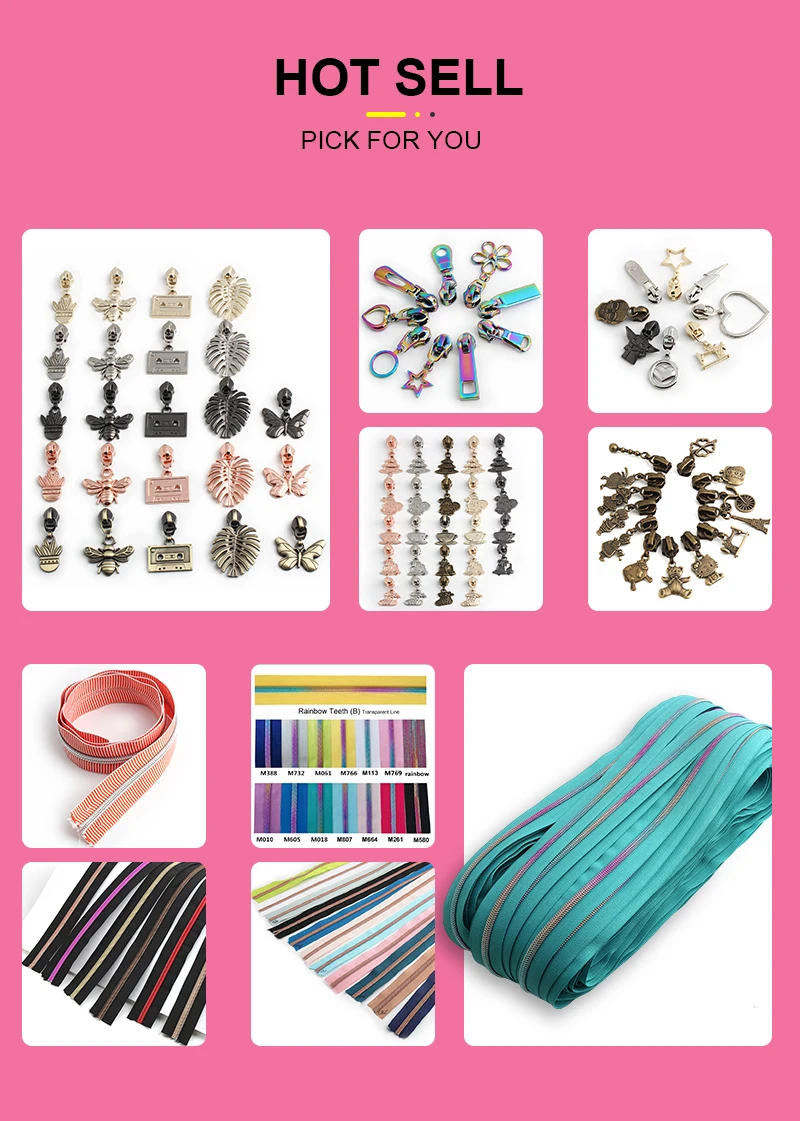 Description Picture 3 of item5# Nylon Christmas Shape Zipper Puller Sliders For Handbags Bags Jacket Decorative Zip Head Repair Kits DIY Sewing Accessories