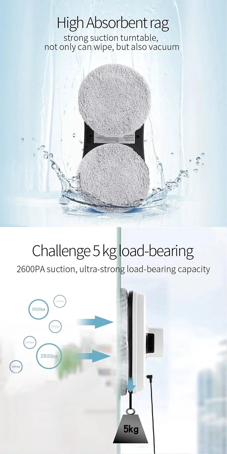 Description Picture 4 of itemCustomized Battery Window Cleaning Robot For Cleaning Windows