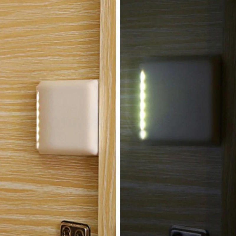 Description Picture 4 of itemUnder Cabinet Light 7 LED Wireless Motion Automatic Sensor Wardrobe Light Cupboard Closet Inner Hinge Lamp No Include Batteries