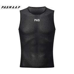 PASMAAP Base Layer Sleeveless Mesh Quick Dry Cycling Undershirt MTB Road Bike Jersey Sports Racing Bicycle Underwear Vest