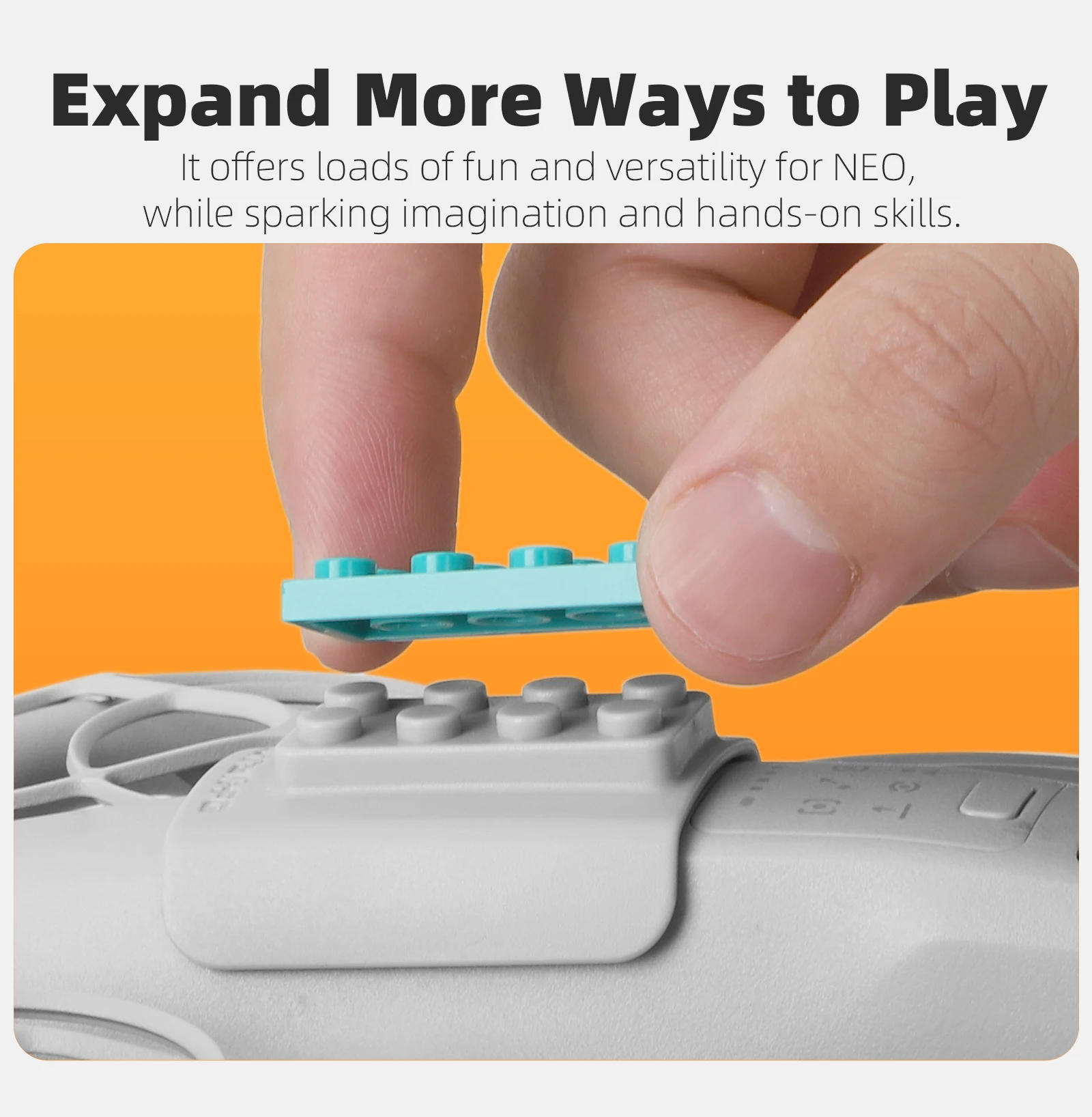 Description Picture 5 of itemBuilding Block Toy Extension Adapter Parts For DJI Neo Toy Kits Fun Assembly Following Shooting For DJI Neo Drone Accessories