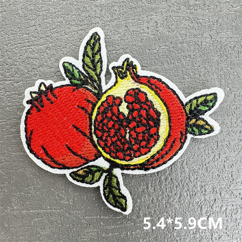 Description Picture 6 of itemCartoon Embroidered Patch Iron On Patches for Clothing Red Cherry Fruit Clothes Stickers Fabric Sewing Thermal Adhesive Applique