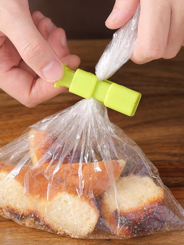 Description Picture 5 of item12/6/3Pcs Food Sealing Clips for Fresh Bread Snack Bag Clip Reusable Food Storage Plastic Spring Clamp Home Kitchen Sealed Tools