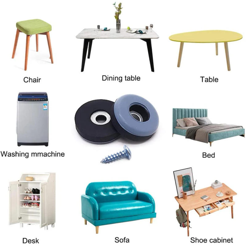 Description Picture 5 of item20x Furniture Feet Sliders Movers Bed Sofa Table Moving Gliders Screw Furniture Sliding Pad Chair Foot Pad Floor Protection Mat