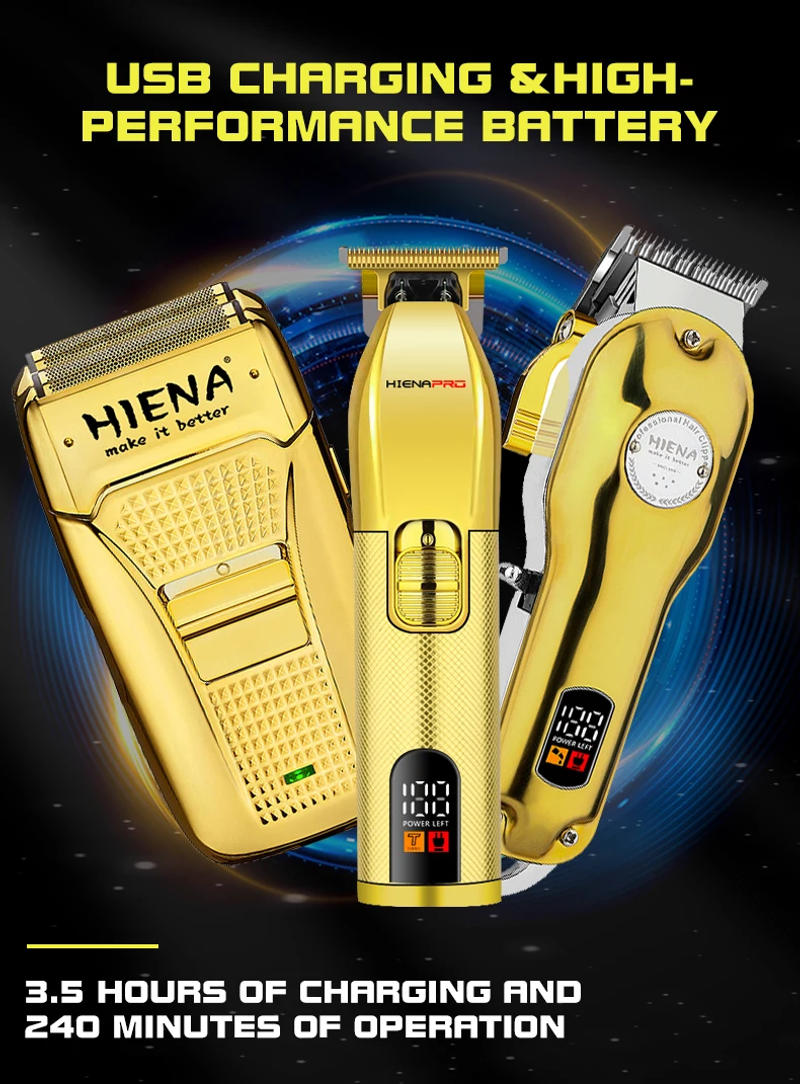 Description Picture 6 of item3-piece electric haircut tool set, USB charging high-performance hair clipper, sharp and rapid pruning,Men's electric razor